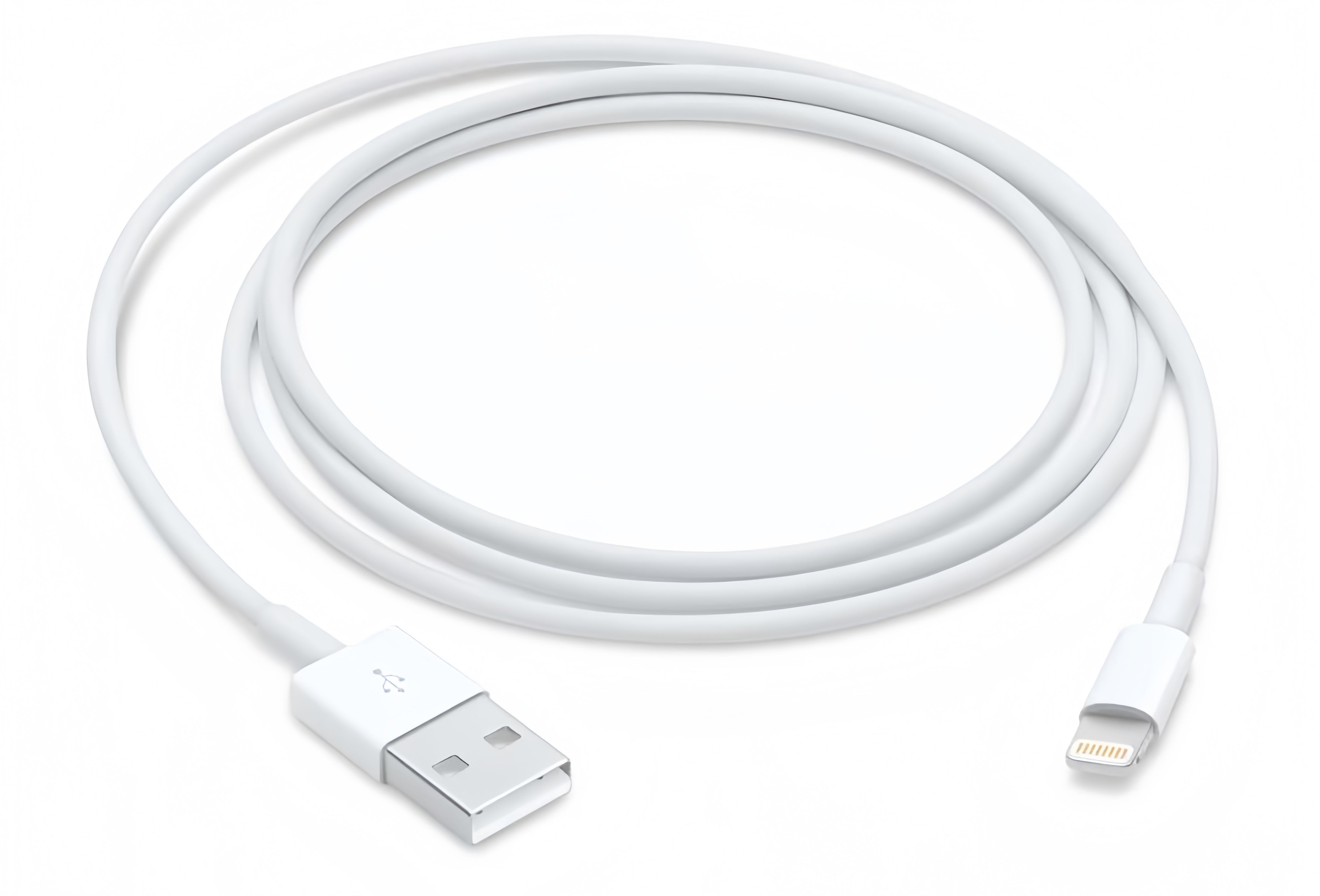 (1/250x Pack) USB A To Lightning 1 Metre Charging Cord