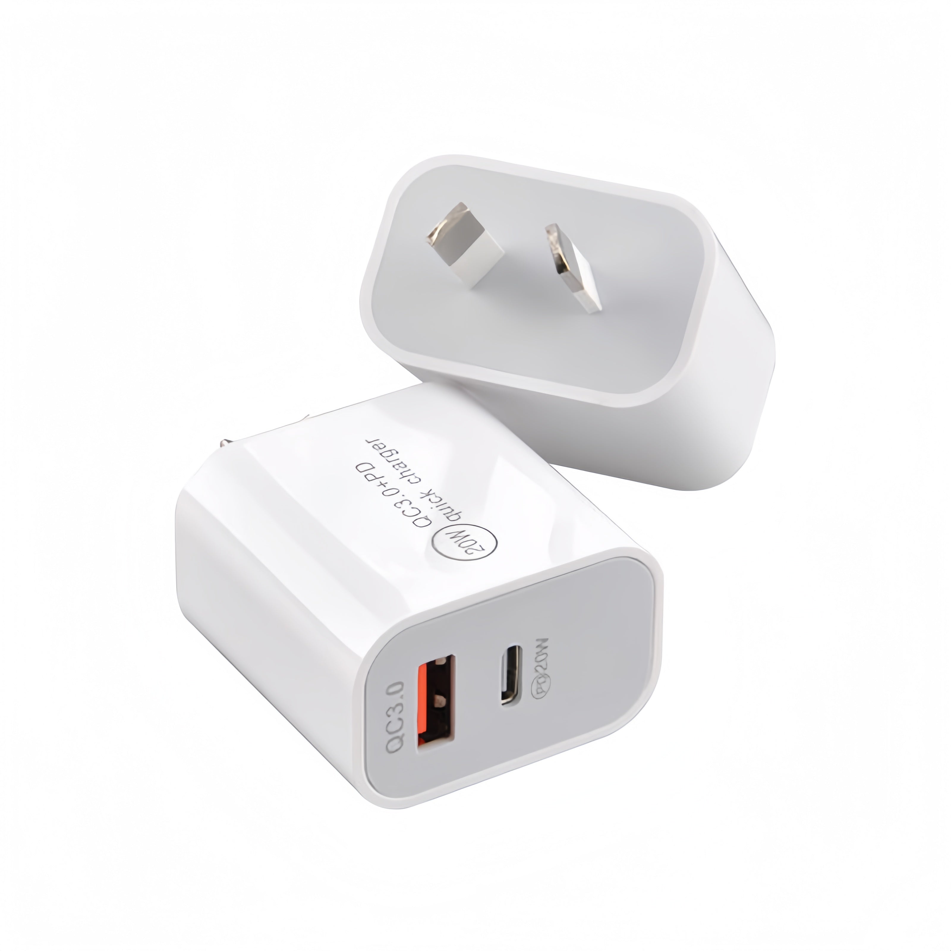 (1/250x Pack) 20 Watt USB Type C & USB Type A Power Adapter (AUS/NZ Outlet)