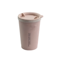 (1/100x Pack) 280ML Eco Friendly Wheat Straw Reusable Travel Mug