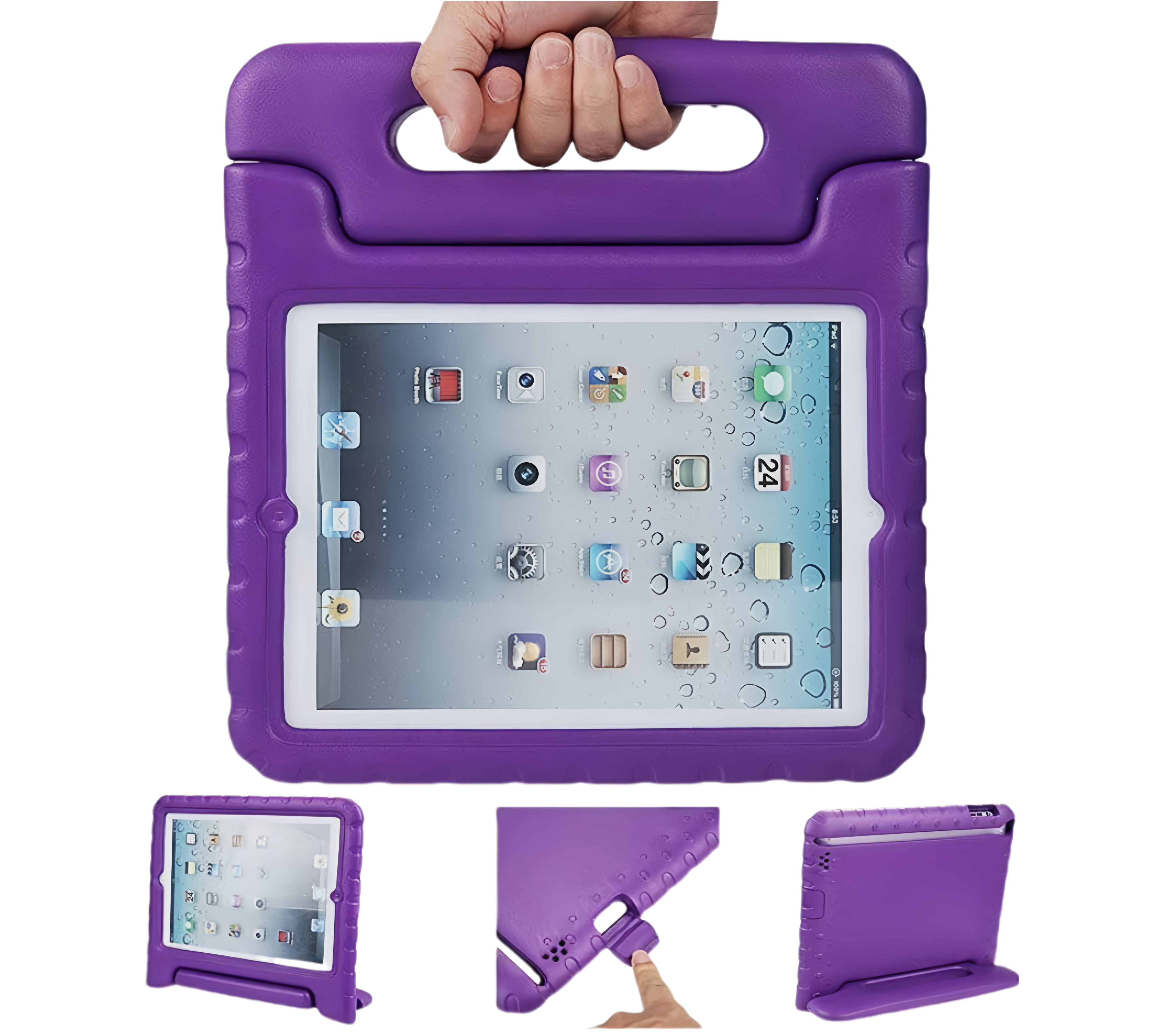 (1/100x Pack) Apple iPad Pro Gen 7 11, 13 Inch EVA Protective Shockproof Kids Case With Stand For Children