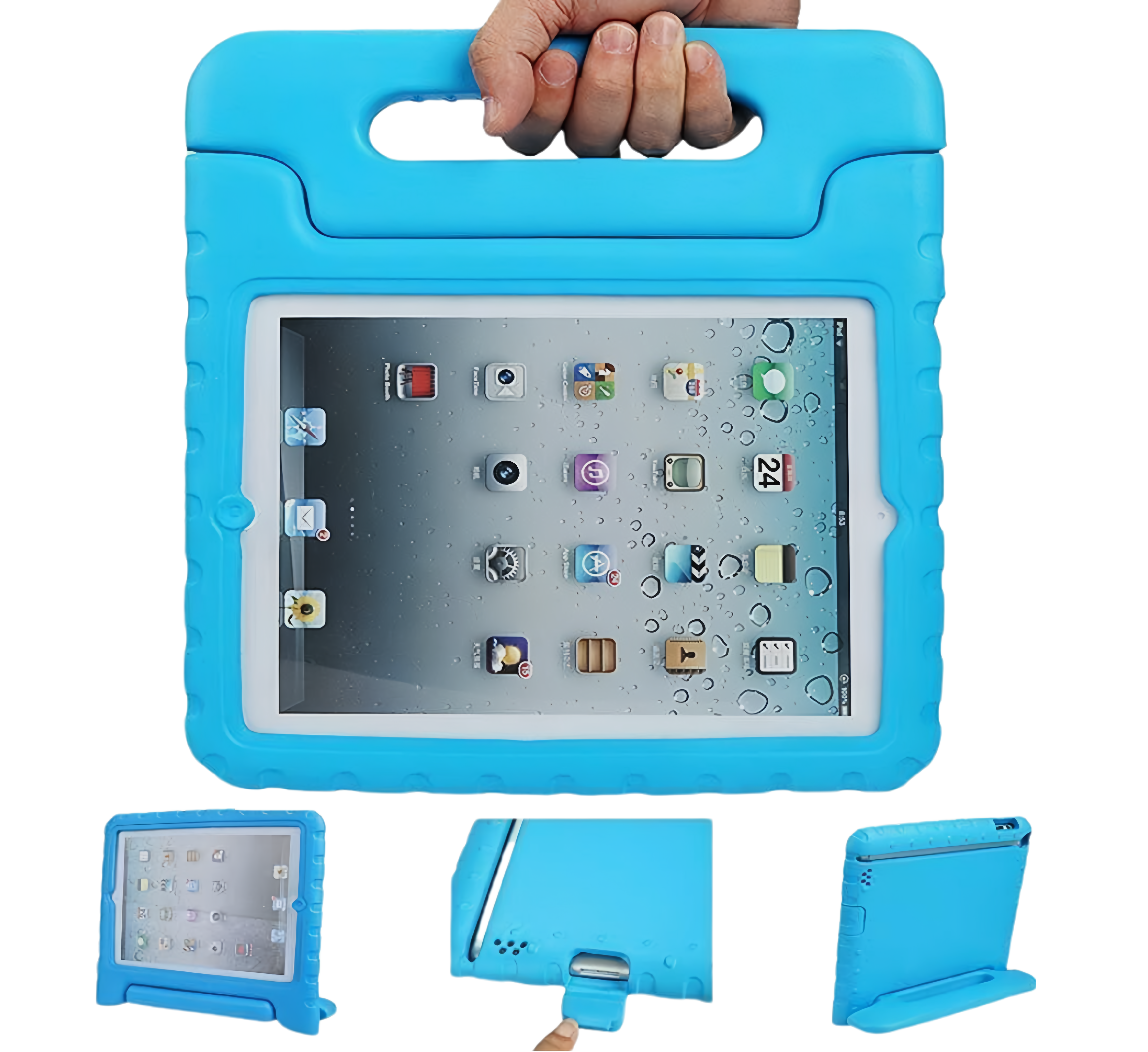 (1/100x Pack) Apple iPad Air Gen 7 11, 13 Inch EVA Protective Shockproof Kids Case With Stand For Children