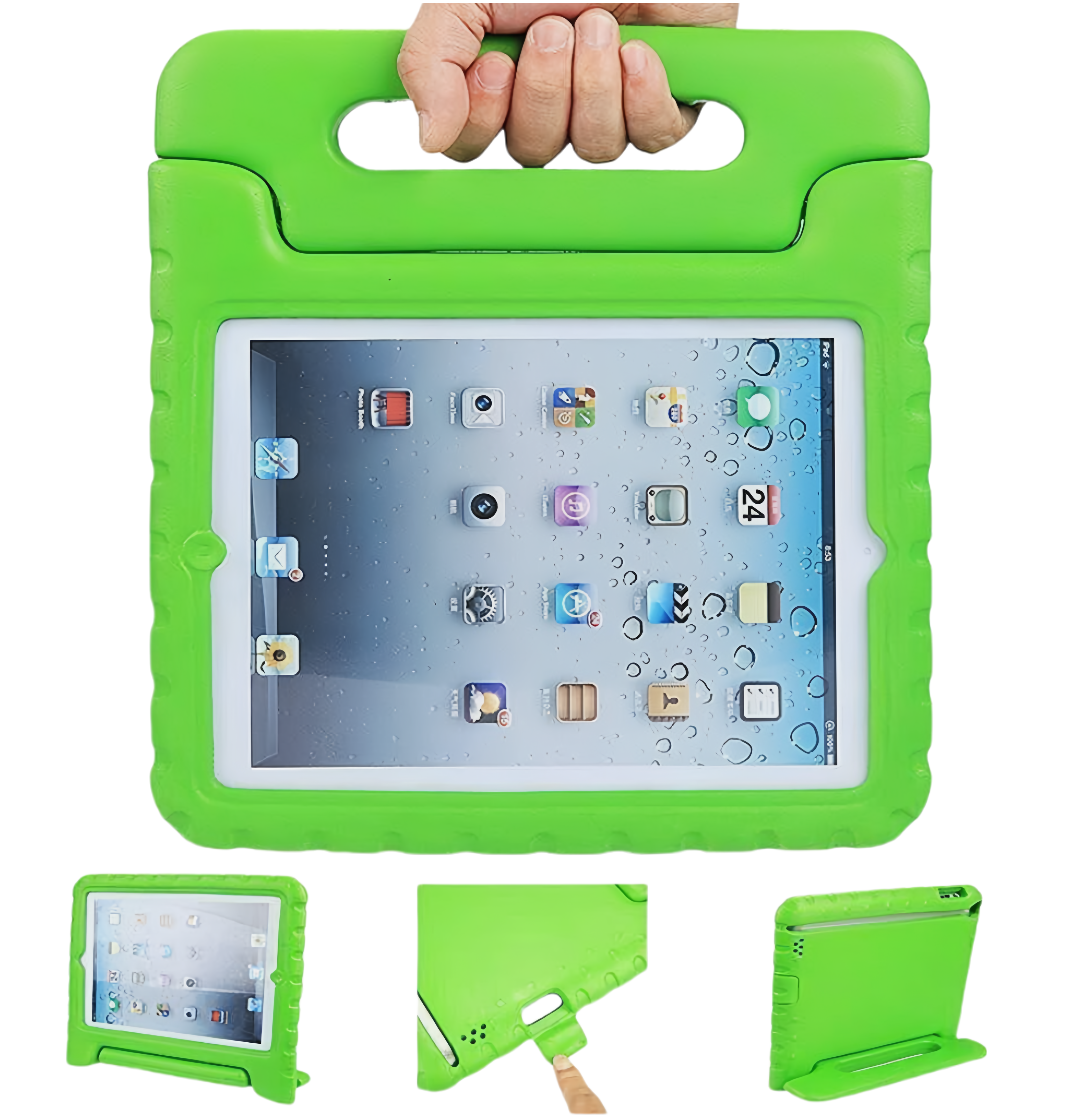 (1/100x Pack) Apple iPad Pro Gen 7 11, 13 Inch EVA Protective Shockproof Kids Case With Stand For Children