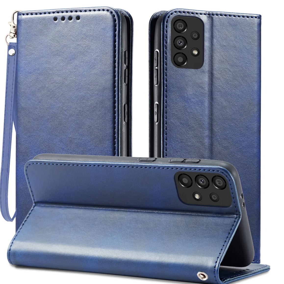 (1/100x Pack) S24 Series Magnetic Vegan Leather Samsung Case