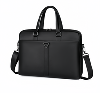 (1/100x Pack) Vegan Leather Modern Business Bag With Detachable Shoulder Strap