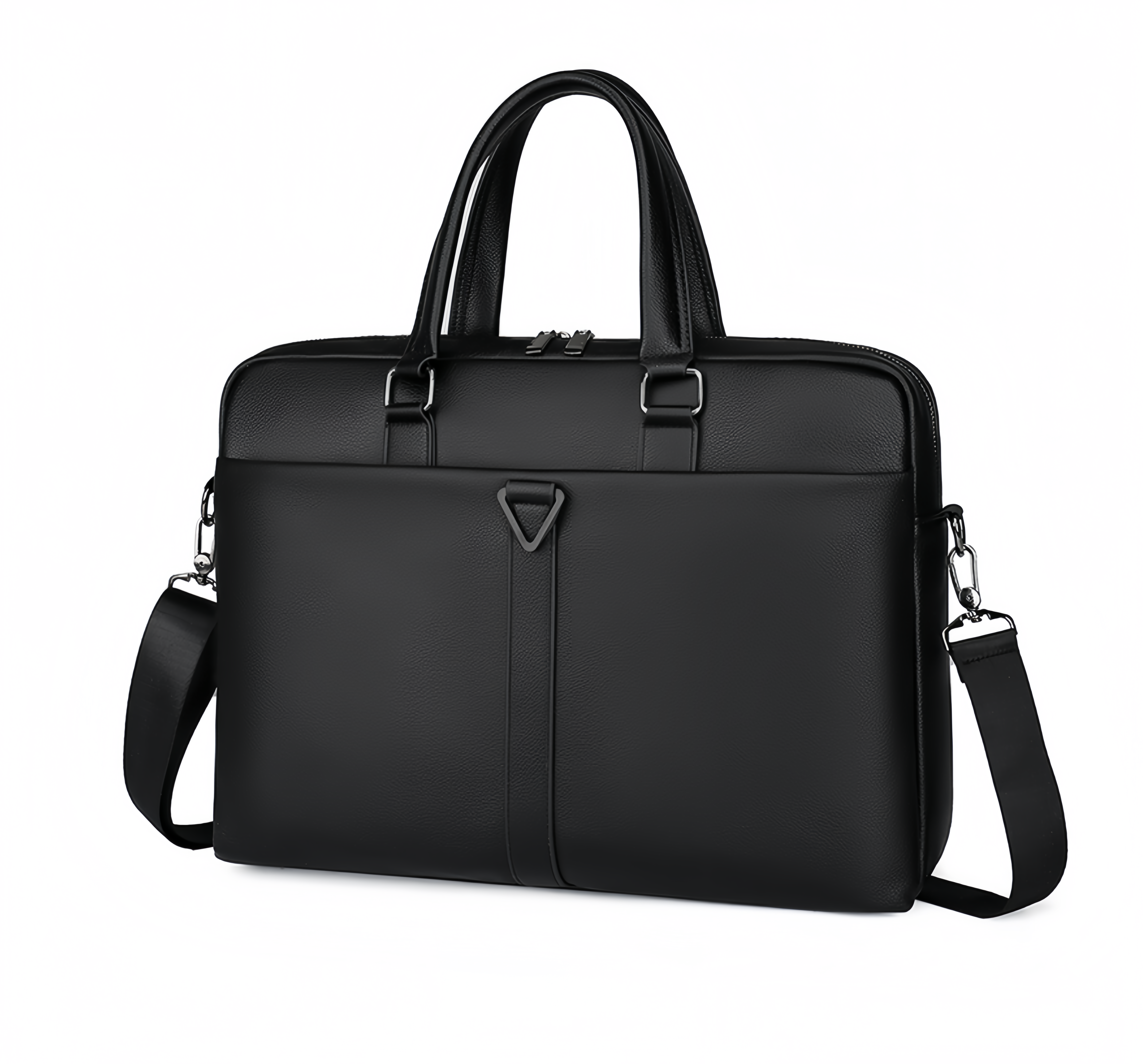 (1/100x Pack) Vegan Leather Modern Business Bag With Detachable Shoulder Strap