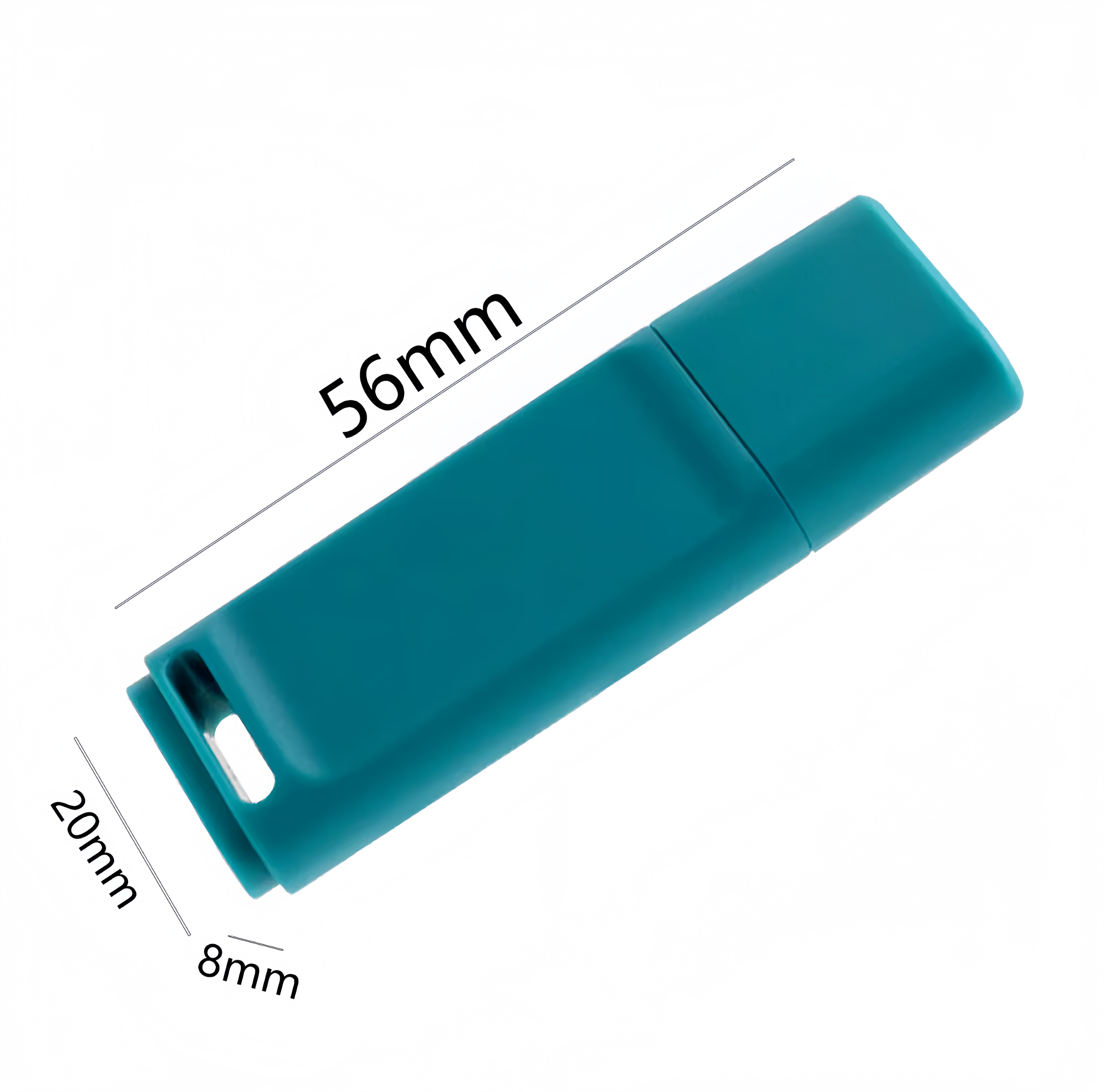 (1/100x Pack) 8/16/32GB USB Flash Drive With Case & Cap