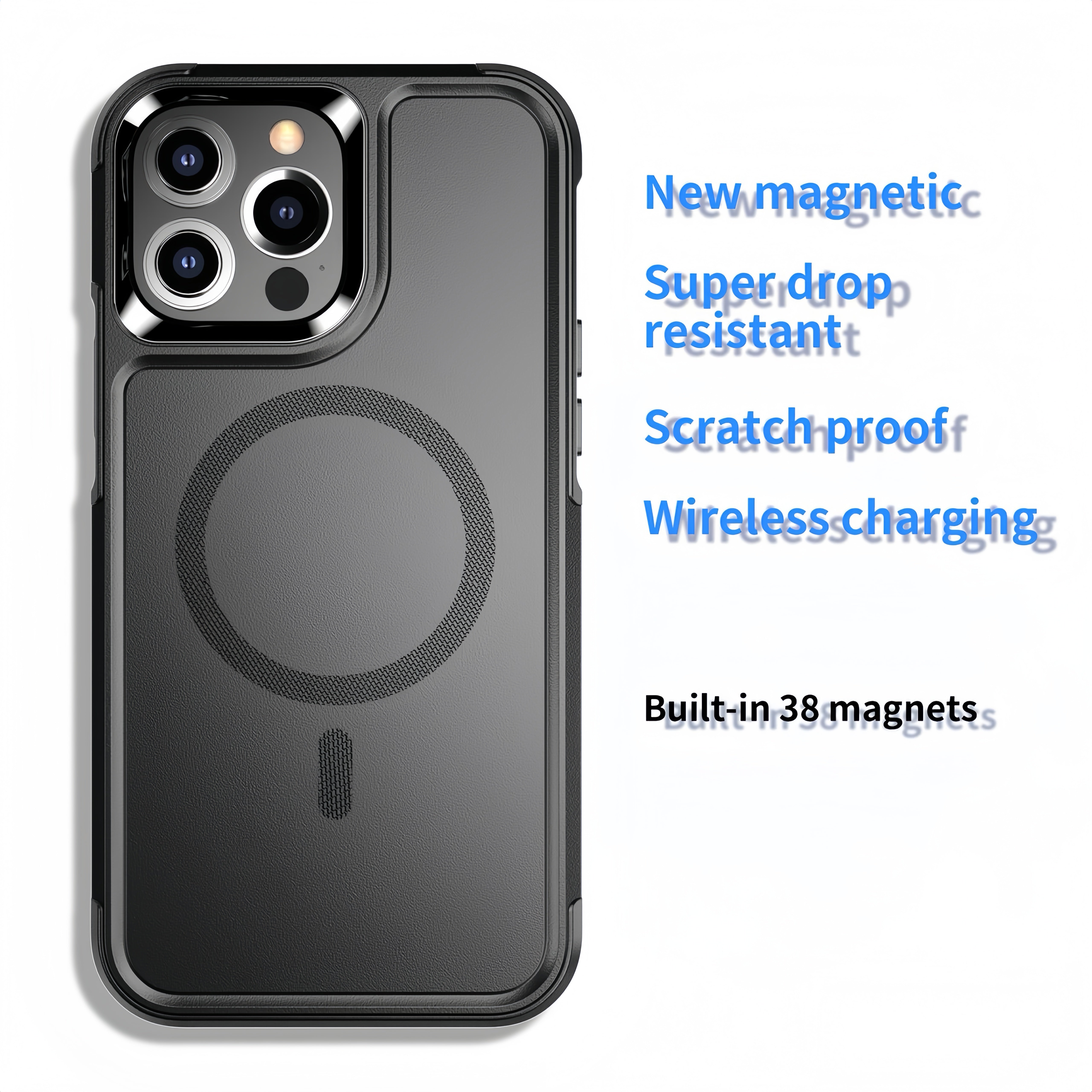 (1/100x Pack) 15/16 Series Military-Grade Drop Protective Magsafe Armour Case For iPhone