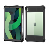 (1/100x Pack) Apple iPad Air Gen 5 10.9 Inch ShellBox Heavy Duty IP68 Rugged And Waterproof iPad Case