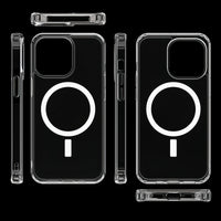 (1/100x Pack) 15/16 Series Magsafe Magnetic Clear iPhone Case
