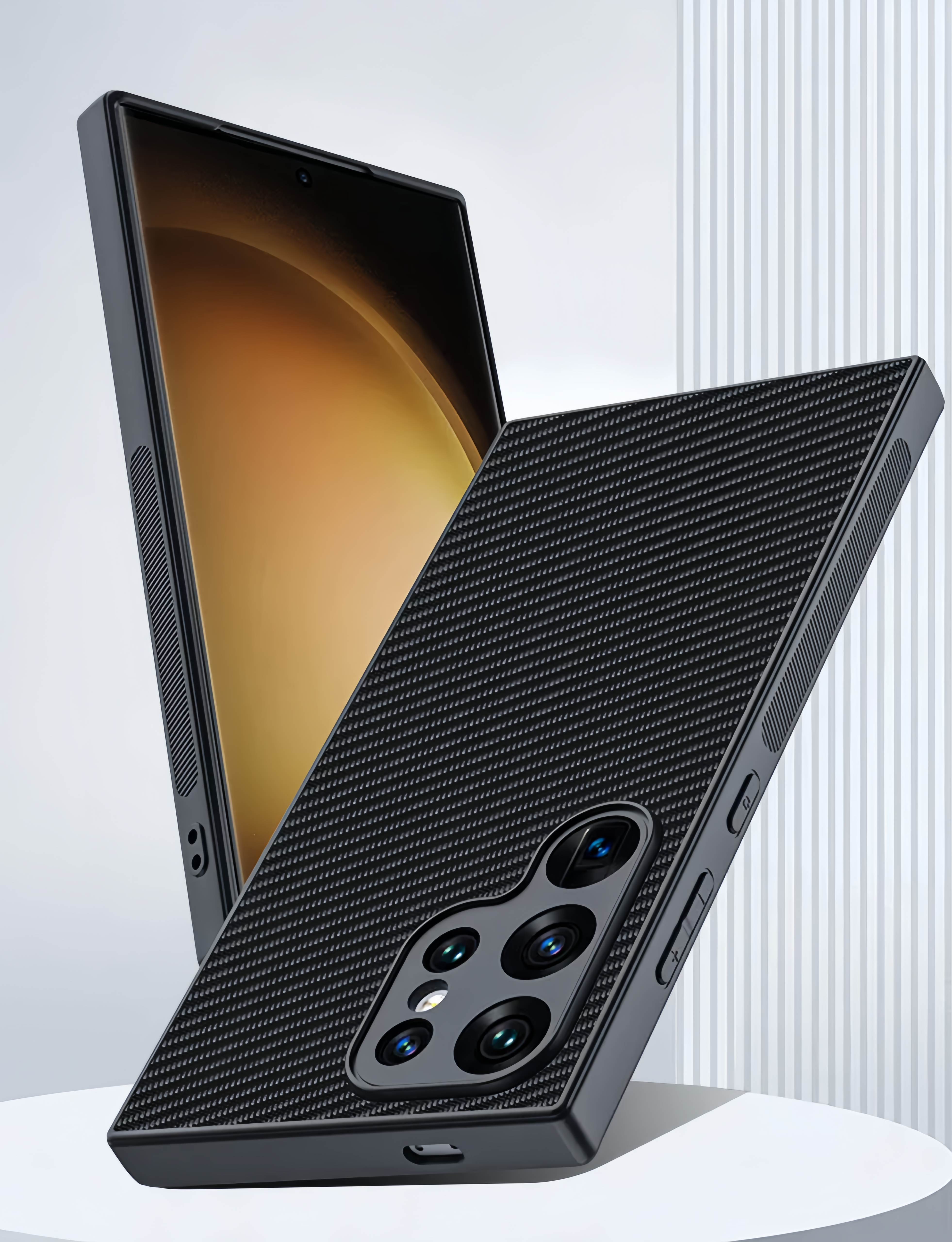 (1/100x Pack) S23 Series Ultra Thin Carbon Fibre Samsung Case