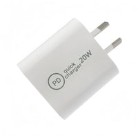 (1/250x Pack) 20 Watt USB Type C Power Adapter (AUS/NZ Outlet)