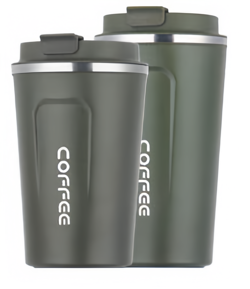 (1/100x Pack) 380ML & 510ML Premium Stainless Steel Coffee Mug