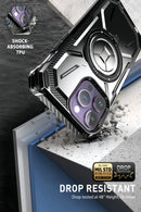 (1/100x Pack) 16 Series Dual Layer Shockproof Magnetic Kickstand iPhone Case