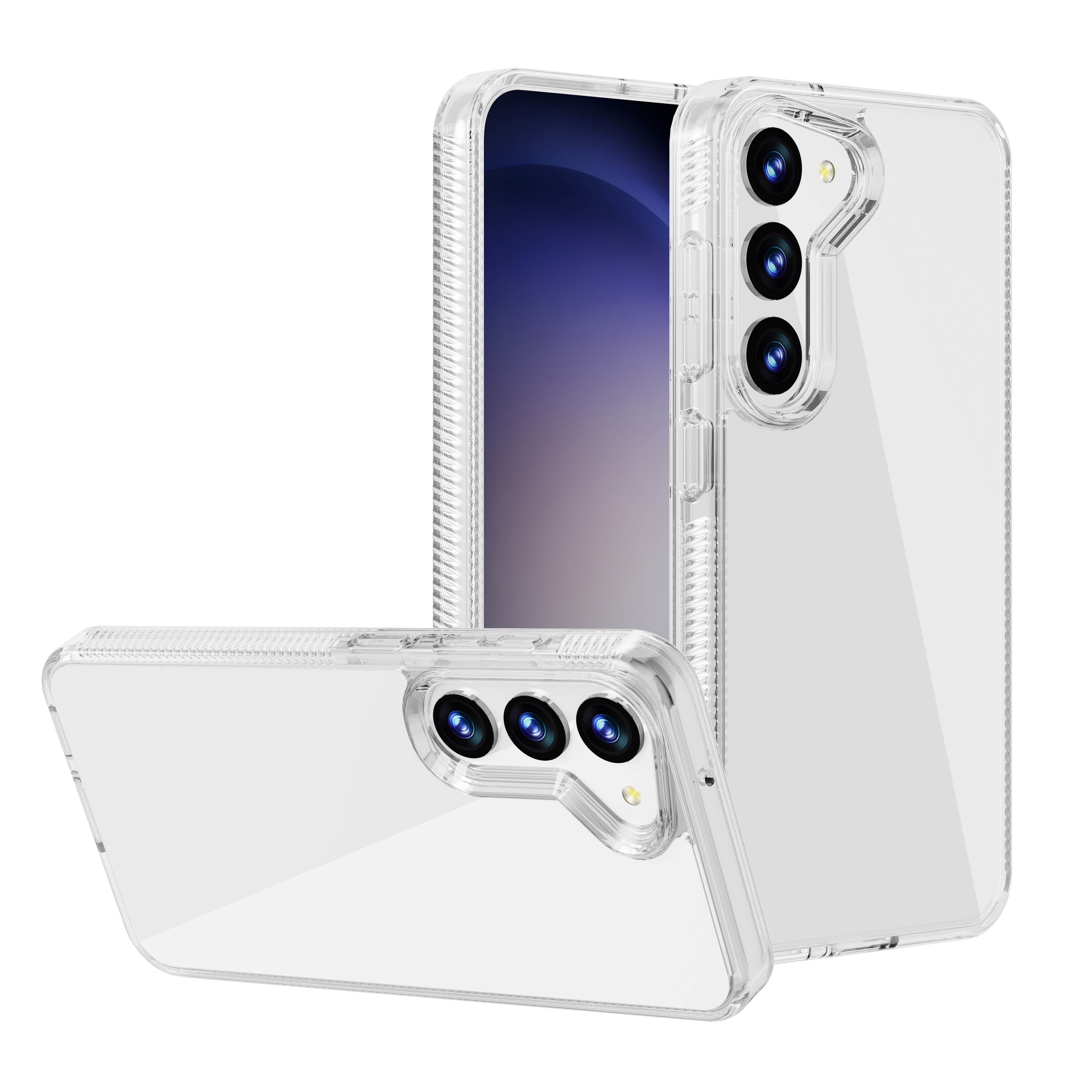 (1/100x Pack) S24 Series Transparent Shockproof Coloured Bumper Case