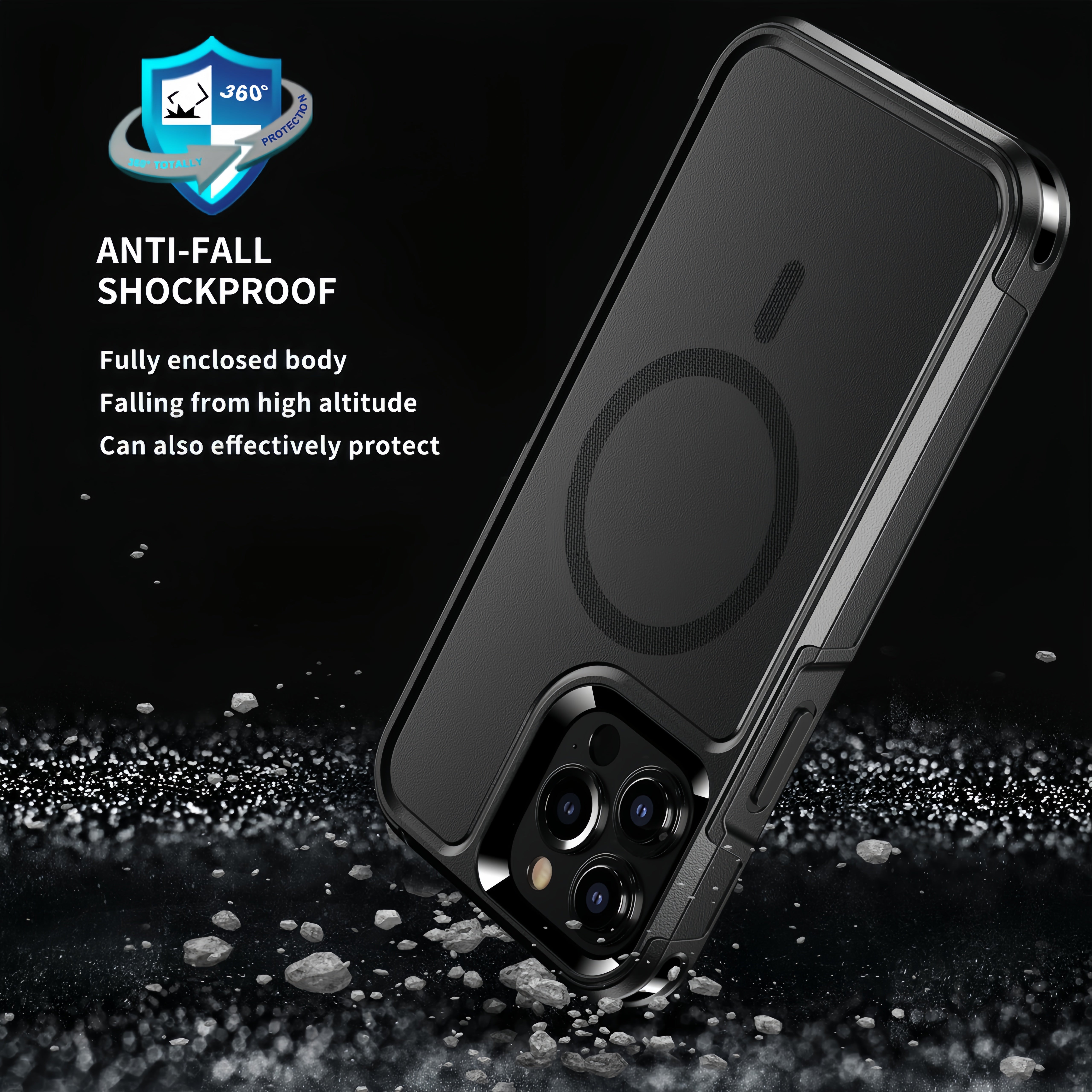 (1/100x Pack) 15/16 Series Military-Grade Drop Protective Magsafe Armour Case For iPhone