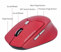 (1/100x Pack) Multi Button 1600DPI 2.4G Optical Wireless Mouse