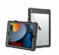 (1/100x Pack) Apple iPad Generation Gen 9, 10, 11 ShellBox Heavy Duty IP68 Rugged And Waterproof iPad Case