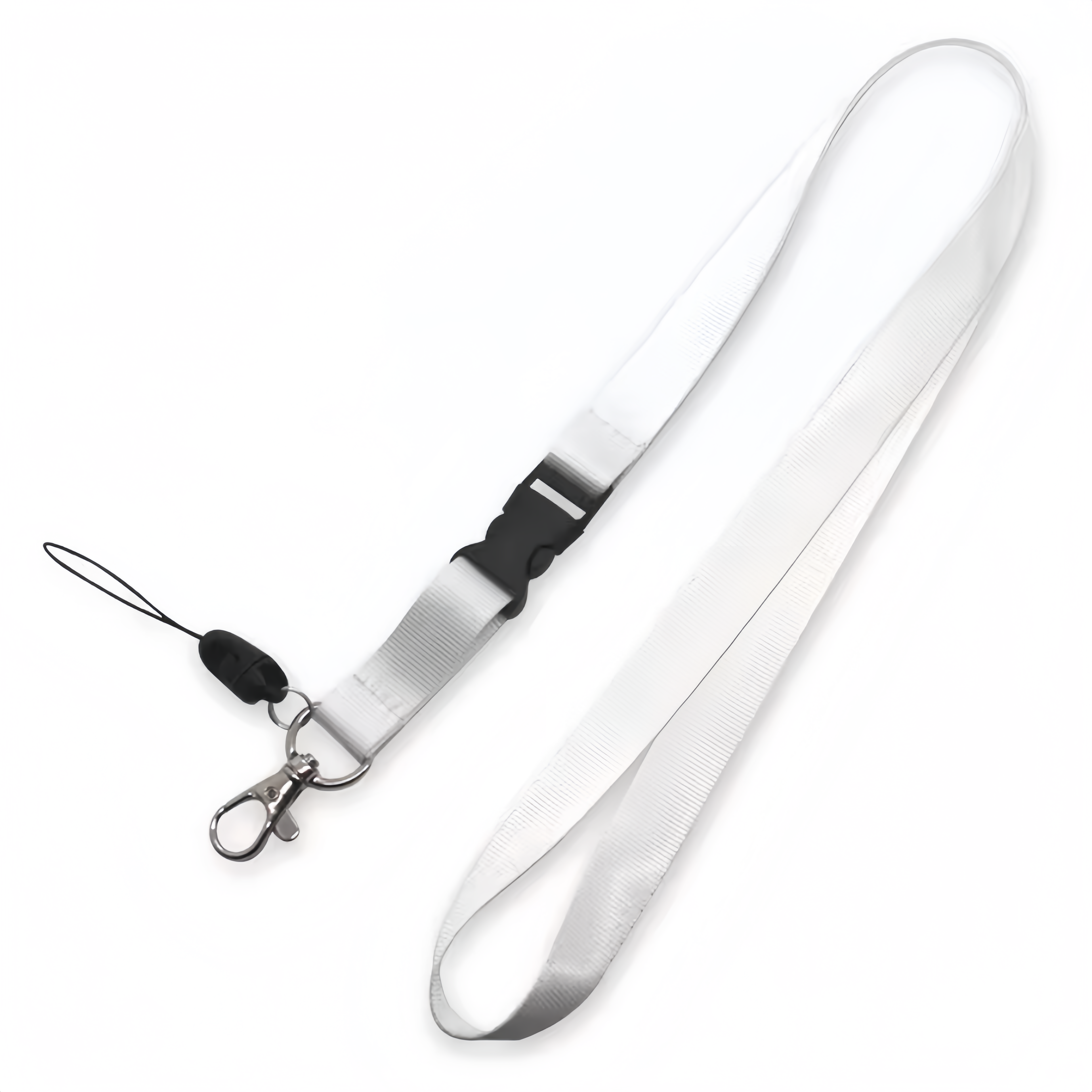 (25/500x Pack) Solid Colour/Custom Logo Keychain Lanyard