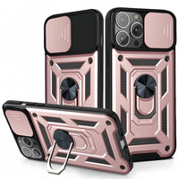 (1/100x Pack) 15 Series Trade Heavy Duty iPhone Case With Ring Stand