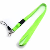 (25/500x Pack) Solid Colour/Custom Logo Keychain Lanyard