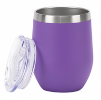 (1/100x Pack) 350ML Double Insulated Stainless Steel Travel Mug