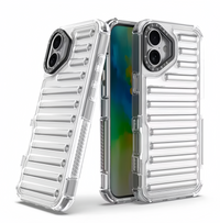 (1/100x Pack) 16 Series Transparent TPU Shockproof iPhone Case