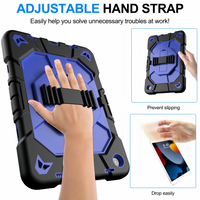 (1/100x Pack) Apple Generation 10, 11 Heavy Duty Grade iPad Case With Max Guard Handle/Grip