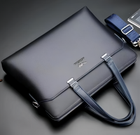 (1/100x Pack) Luxury Business Style Vegan Leather Laptop Case