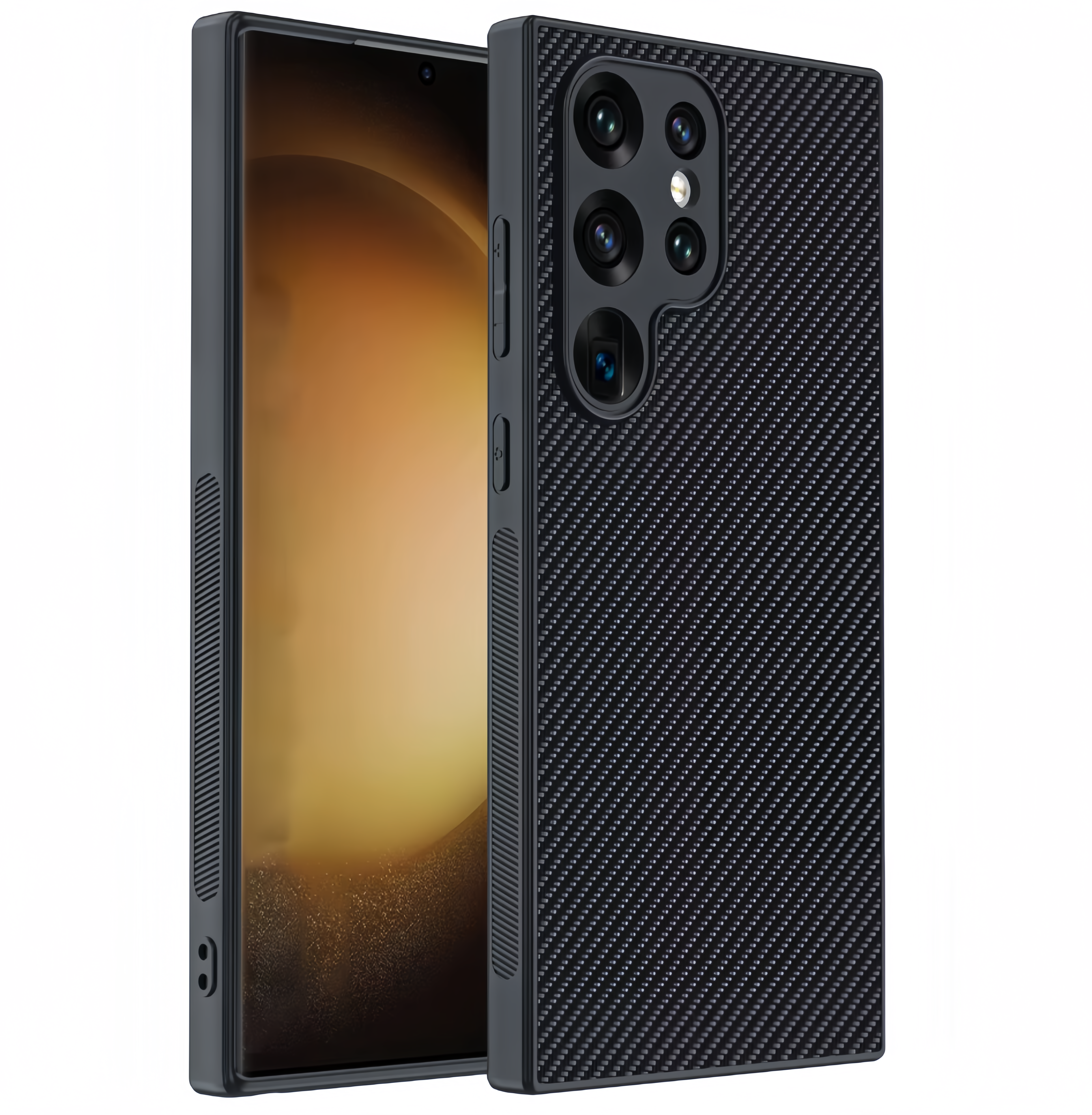 (1/100x Pack) S24 Series Ultra Thin Carbon Fibre Samsung Case