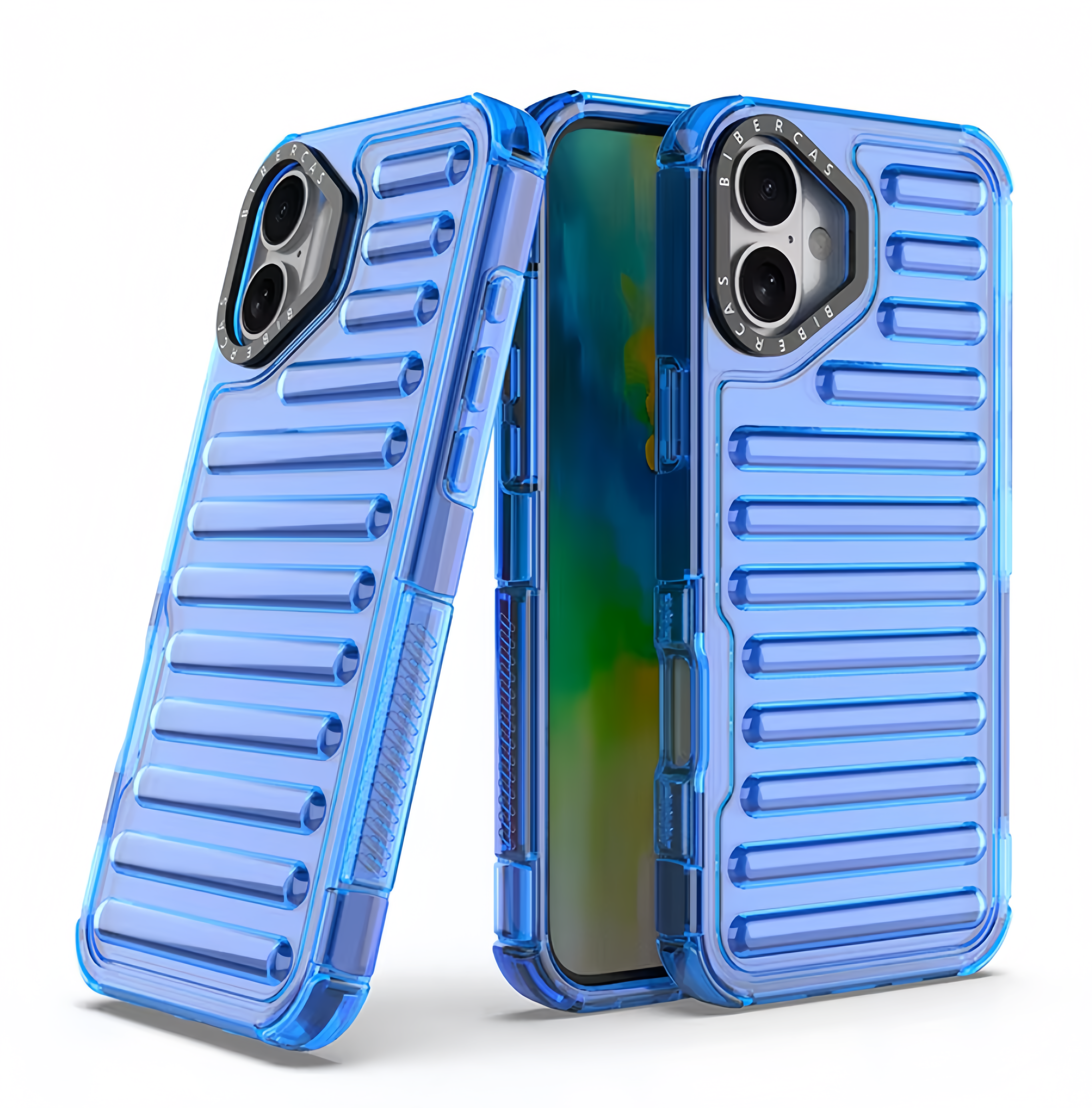 (1/100x Pack) 16 Series Transparent TPU Shockproof iPhone Case