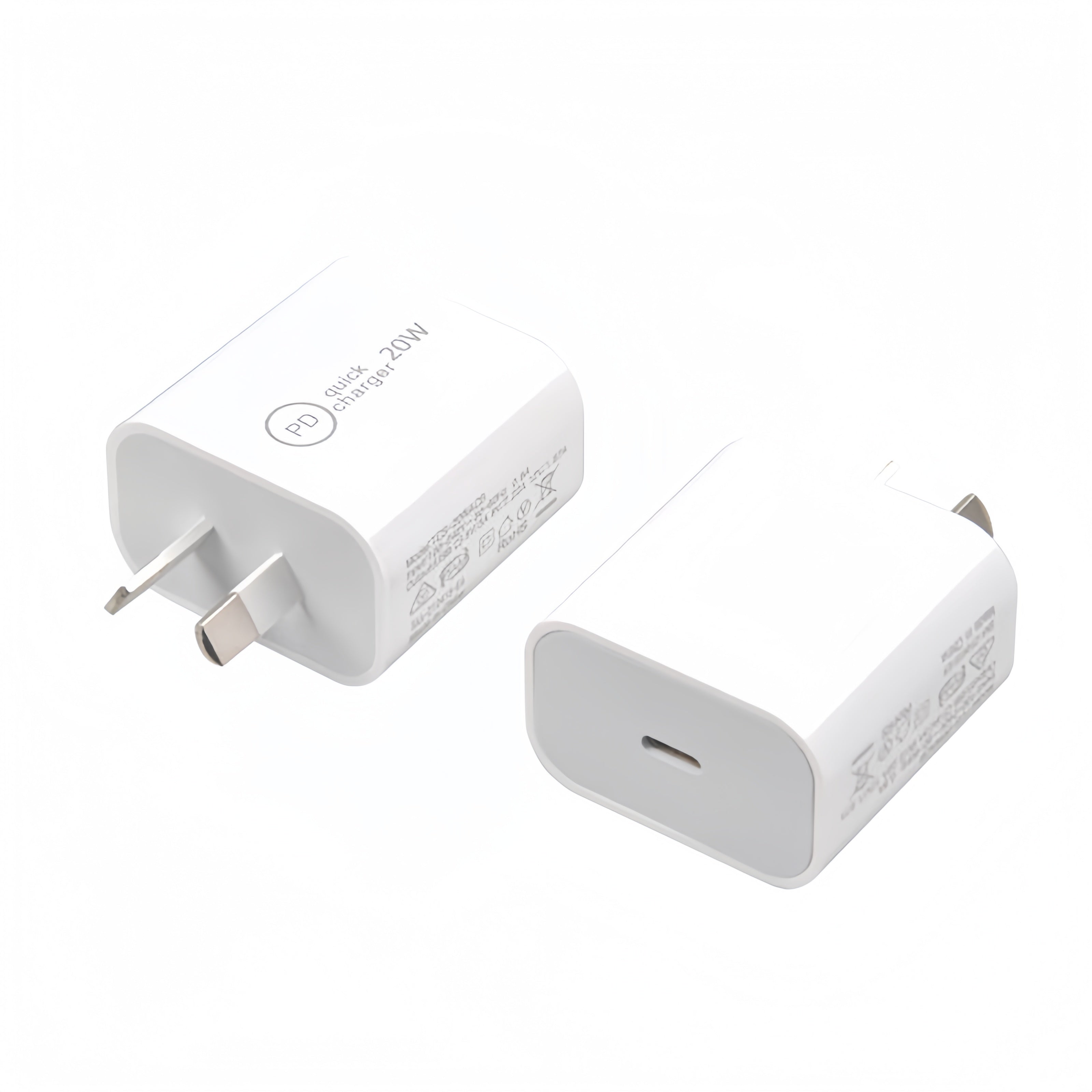 (1/250x Pack) 20 Watt USB Type C Power Adapter (AUS/NZ Outlet)