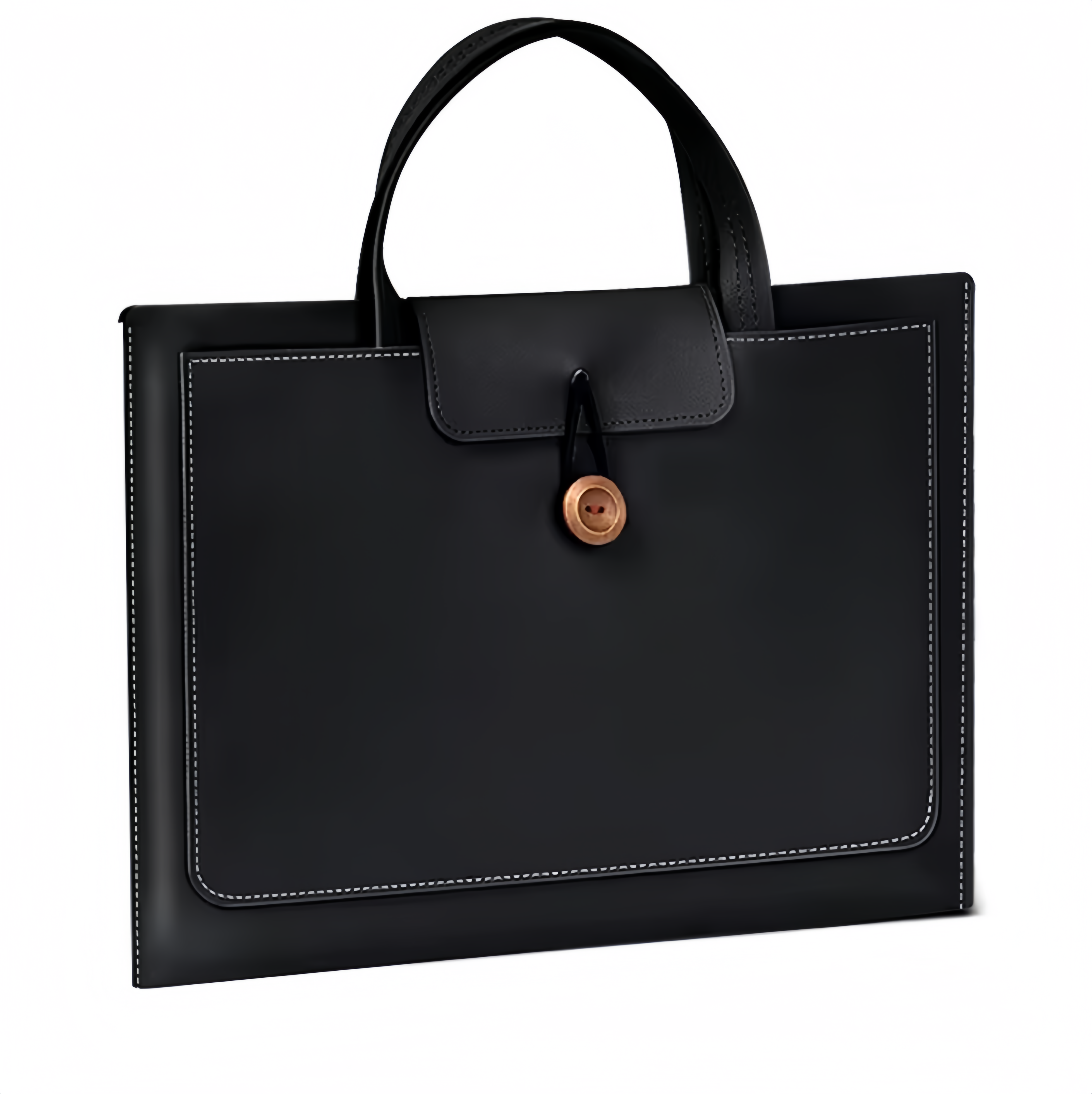 (1/100x Pack) Thin Vegan Leather Laptop Sleeve