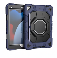 (1/100x Pack) Apple Generation 10, 11 Heavy Duty Grade iPad Case With Max Guard Handle/Grip